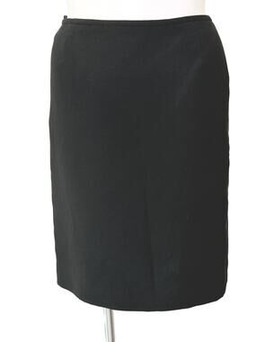 Tahari ASL Classic Black Pencil Skirt elevated business casual Large 14 w32